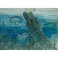 thumbnail image 2 of Edwin Austin Abbey 24x18 Gold Ornate Framed and Double Matted Museum Art Print Titled - Underwater Scene, 2 of 4