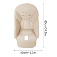 thumbnail image 3 of Blasgw High Chair Cushion Leather Dining Chair Cover for Toddlers and Kids - Stylish, Durable, and Easy to Clean Beige, 3 of 6
