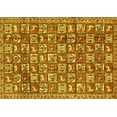 thumbnail image 1 of Ahgly Company Machine Washable Indoor Rectangle Persian Yellow Traditional Area Rugs, 2' x 4', 1 of 4