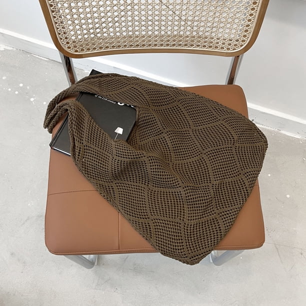 Bolso de hombro informal para mujer, bolso de ganchillo de gran capacidad, bolso de compras para mujer DQrwqpou Para Estrenar