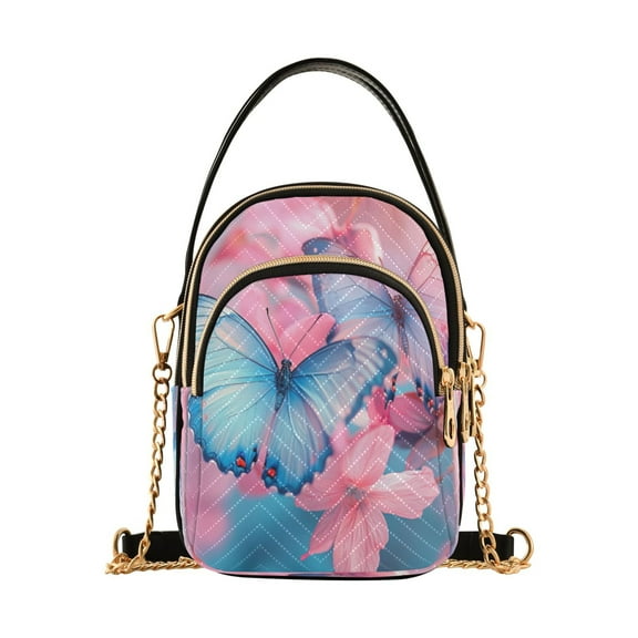 DIXRUYEE Cross Body Fashion Shoulder Waist Purse Bags Azure Elegance Pocket Handbags