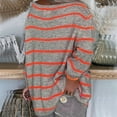thumbnail image 3 of Solid Color Contrast Stripe Pullover Round Neck Loose Sweater For Women And Gab Sweatshirts Men Sweeter Mens Quarter Zip like Mike Sweatshirts Women Pullover Sweaters Trendy Sweatshirt Womens Womens, 3 of 5