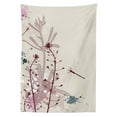 thumbnail image 2 of Dragonfly Outdoor Tablecloth, Grunge Style Design Flowers Leaves and Bugs Flies Wings Image, Decorative Washable Fabric Picnic Table Cloth, 58 X 84 Inches,Pale Pink Burgundy and Blue, by Ambesonne, 2 of 2
