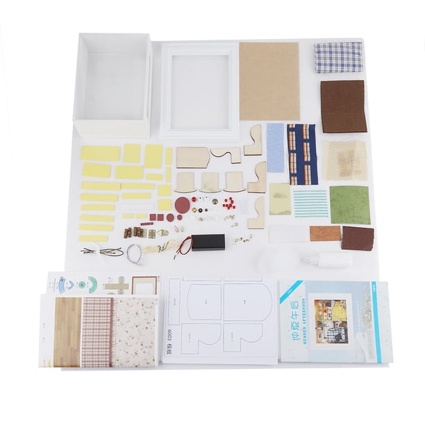 Casa De Muñecas De Bricolaje, Elegante Kit De Casa De Bricolaje, Casa De Muñecas De Bricolaje Segura, Duradera E Inofensiva Para Niños, Amigos, Regalo De Cumpleaños Para Niños ANGGREK Otros