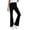 #005-Black, variant on Xyxonk Flare Jeans for Women's Crossover High Waisted Pull on Bell Bottom Jeggings 2025 Trendy Solid Color Yoga Pants with Pockets Royal Blue L