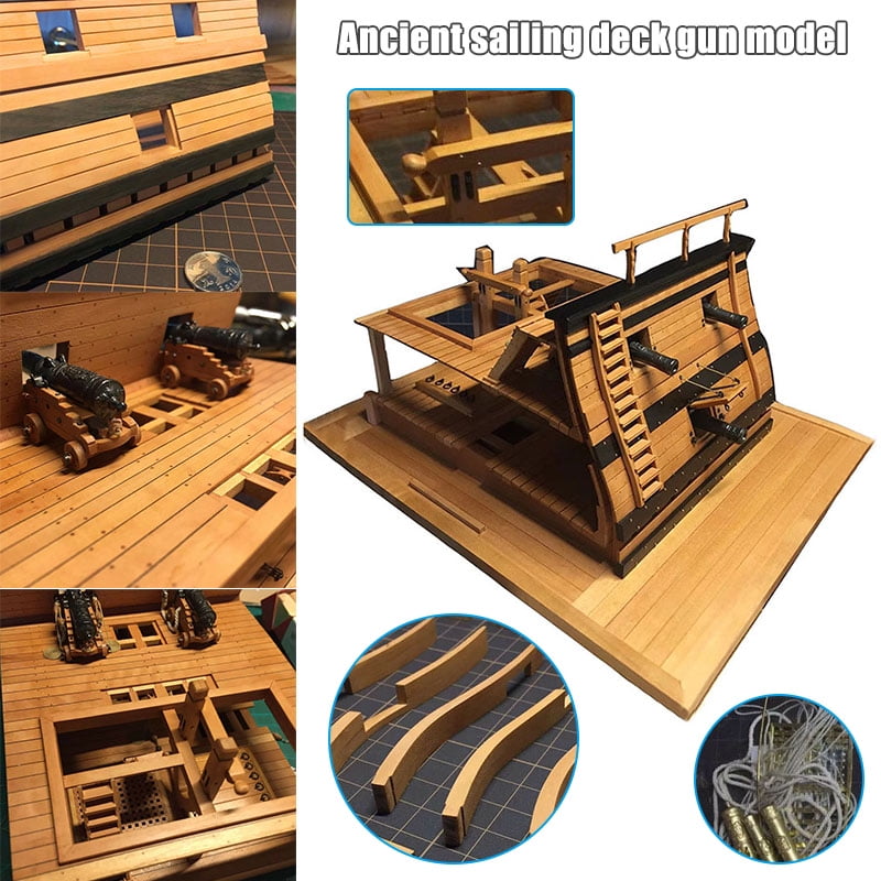 1:48 Deck Battle Station Wood Model Ship Kit 