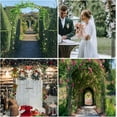 thumbnail image 4 of Garden Arch Arbor, 7FT Wedding Arch Stand, Steel Frame Arch for Wedding Ceremony, Garden Arch Trellis for Climbing Plants Outdoor, Decorations Pergola for Garden, Black, 4 of 8