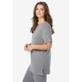 thumbnail image 4 of Roaman's Women's Plus Size Soft Knit Tunic With Notch Neckline, 4 of 6