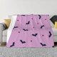 thumbnail image 2 of Lil Bat Love manta colcha en la cama manta Kawaii para cama doble manta para bebé, 2 of 3