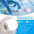 thumbnail image 3 of Uxcell 100mm High Borosilicate Glass Petri Dishes with Lids, 5 Pcs Petri Plates for Lab Science Experiment, Clear, 3 of 5