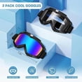 thumbnail image 2 of Gafas de motocross, gafas de motocicleta, paquete de 2 gafas, gafas de equitación, gafas de esquí, gafas a prueba de viento, gafas de casco de carreras para adultos, hombres, mujeres, jóvenes y n, 2 of 5
