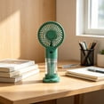 thumbnail image 5 of MMJ Portable Fan Handheld Misting Mini Rechargeable Spray Cooler Detachable Base USB Quiet Motor 6.38x3.03x2.60in Travel Outdoor Desk Summer, 5 of 6
