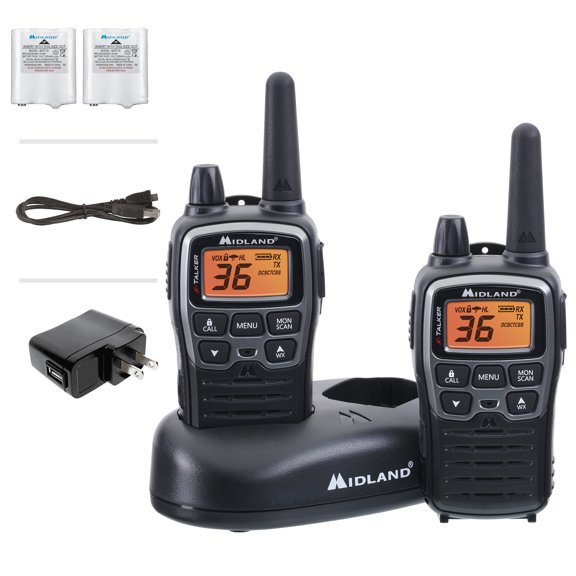 Cobra RX685 Walkie Talkies Two-Way Radios (Pair), 40-mile Range and 60 ...