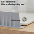 thumbnail image 3 of Silicone Sink Splash Guard, Silicone Tight Sealing Flexible Multi Functional Kitchen Sink Splash Guard Effective Isolation Easy to Clean Water Splash Guard for Kitchen, Island, 3 of 7