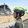 Raskullz Bolt LED Green Bike Helmet, Child 5+ (5054cm)