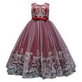 thumbnail image 1 of Ketyyh-chn99 Vêtements pour Filles Robe de Plage Été Enfants Fille Manches Longues Robe de Princesse Courte Rouge,110, 1 of 5