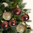 thumbnail image 5 of Hvmvliv Christmas Ornaments 9Pc 2.34inch Christmas Balls Hanging Sets Decoration Electroplated Xmas Tree Balls Decorations for Holiday Decoration Brown, 5 of 6