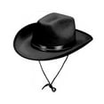 thumbnail image 2 of EHJRE Cowboy Hat Costume Accessories with Chin Strap Casual Comfortable Sun Protection Black, 2 of 9