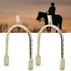 thumbnail image 5 of Espuelas cromadas para niña joven Espuelas estrechas de aleación de zinc y latón cromado para mujer (oro), 5 of 5