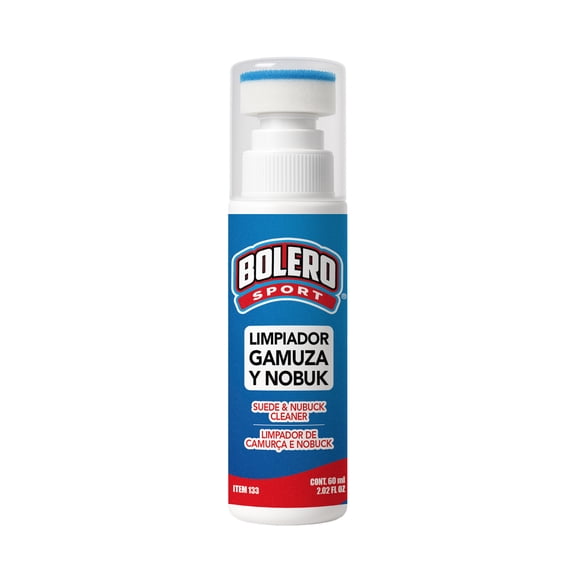 Limpiador de Zapatos de Gamuza Bolero con Cepillo 60ml