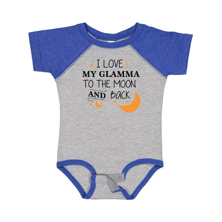 

Inktastic I Love My Glamma to the Moon and Back Gift Baby Boy or Baby Girl Bodysuit