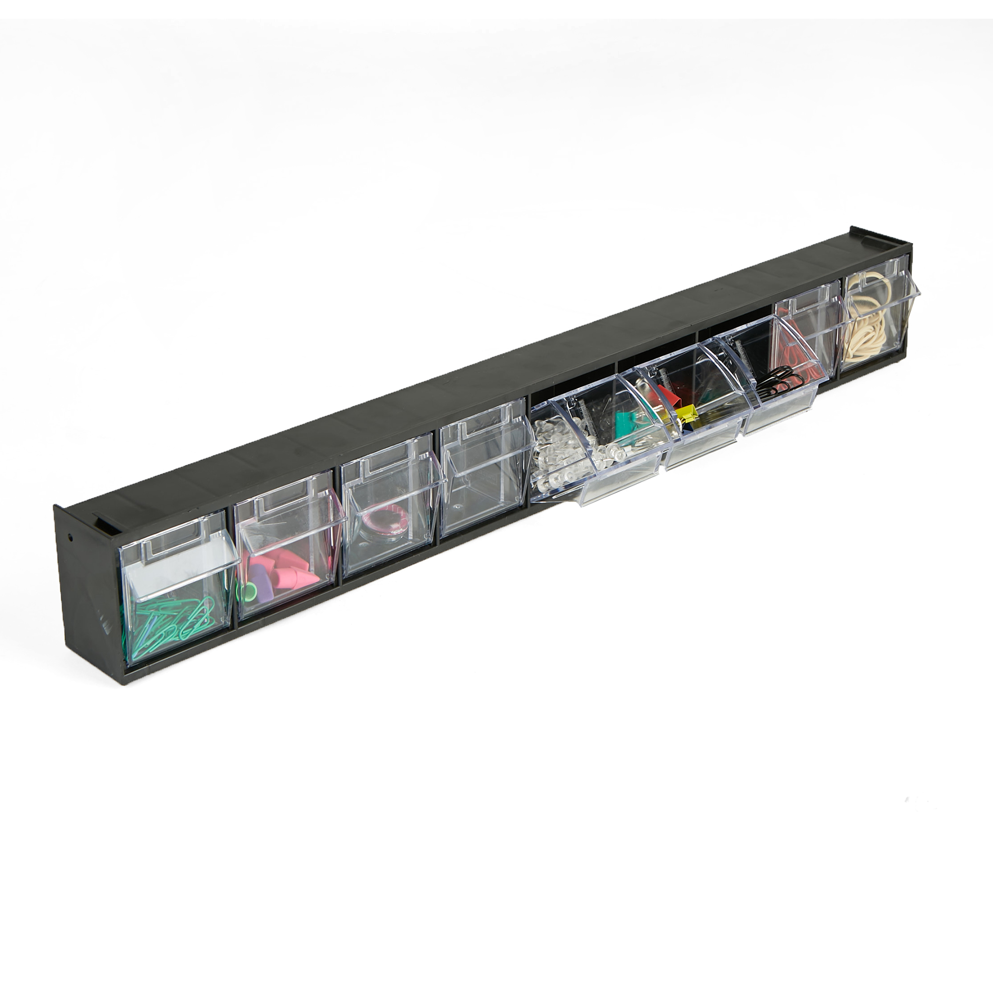 Mind Reader Multi Purpose Storage Tilt Drawer, 9 Compartment Removable