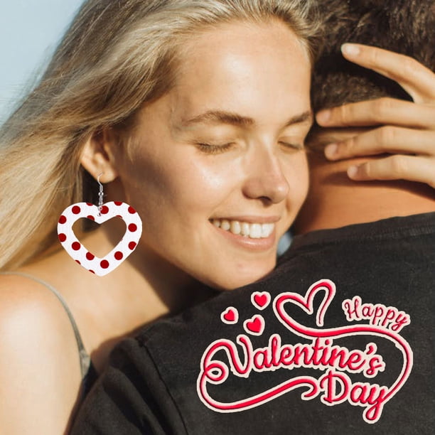 Pendientes para mujer, regalos para mujeres, niñas, San Valentín, fiesta, cuero sintético, pendientes colgantes, accesorio, pendientes colgantes