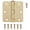 Brass, variant on ProSource BH-BR01-PS Door Hinge, Steel, Satin Brass, Loose Pin, 180 deg Range of Motion, Screw Mounting