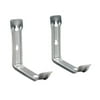 Crawford 5.27 in. L Silver Steel Medium Utility Ladder Hook 20 lb. cap. 2 pk