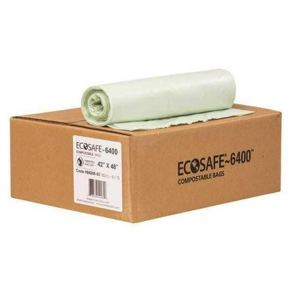Ecosafe-6400 Trash Bags, Grn, PK80 HB4248-8