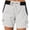 White, variant on RYRJJ Women's Cargo Shorts Multi Pockets Casual Summer High Waisted Casual Shorts for Women Trendy Summer Outdoor Hiking Shorts(Beige,S)