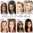 thumbnail image 6 of Short Hair Topper 12 Inch Layered Hair Toppers with Curtain Bangs for Women with Thinning Hair or Hair Loss Synthetic Wiglets Hair Pieces for Women(Ash Light Brown with Highlights), 6 of 6
