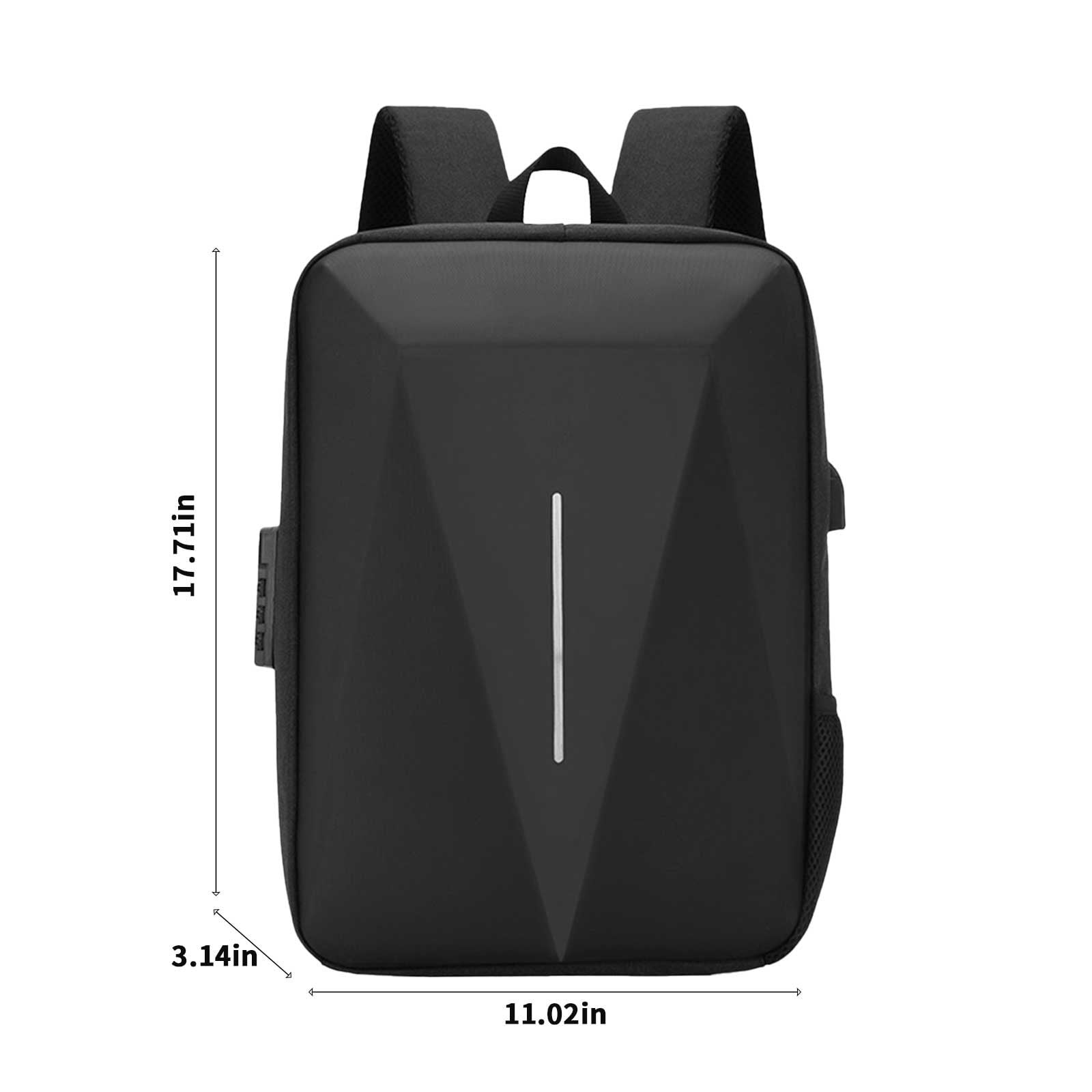 Rxirucgd Carry On Backpack For Men Women Black Travel Backpack Flight Approved Anti Theft Casual Daypack Weekender Backpack For Hiking Sport Gym C