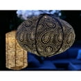 thumbnail image 2 of Esschert Design Oval Paisley LED Lighted Bazaar Lantern - 16.5" - Green, 2 of 2
