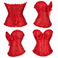 thumbnail image 3 of Corsé de corte Cremallera de encaje Fajas Corsé de boda ropa interior ajustada, 3 of 5