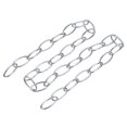 thumbnail image 1 of Unique Bargains 3.2mm Thick 1m Long Pendant Light Fixture Chains Silver 2 Pack, 1 of 5