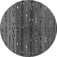 thumbnail image 1 of Ahgly Company Indoor Round Southwestern Gray Country Area Rugs, 5' Round, 1 of 1