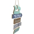 thumbnail image 5 of Ebros Teal Mermaid Wall Decor Sign Mermaid Kisses & Starfish Wishes Plaque 13"H, 5 of 5