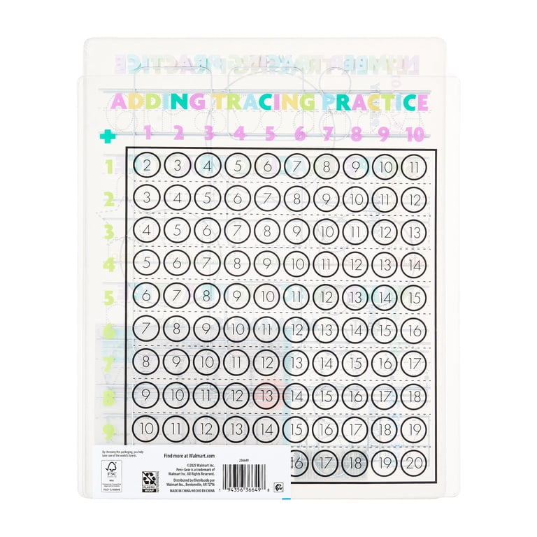 Pen+Gear Learning Boards, 5 Piece Set, Writing and Math Practice photo 2