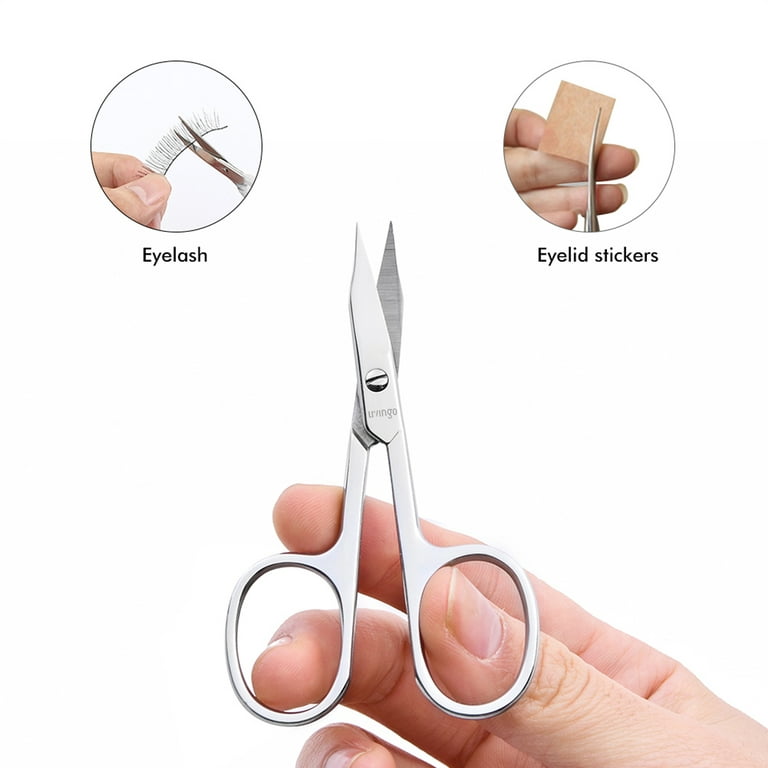 Cocos Small Beauty Scissors for Eyebrows, Cuticles and Nails, Grooming  Scissor with Sharp Curved Blade Edge for Clean Cut, Stainless Steel  Precision