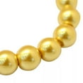 thumbnail image 2 of U8MO 105pcs/Strd 8~9mm Baking Painted Pearlized Glass Pearl Round Beads Loose Spacer-Gold*3, 2 of 4