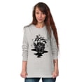 thumbnail image 4 of Diamond Bleeding Heart Compass Plus Size Long Sleeve Graphic Tee Shirt Brisco Brands 3X, 4 of 5