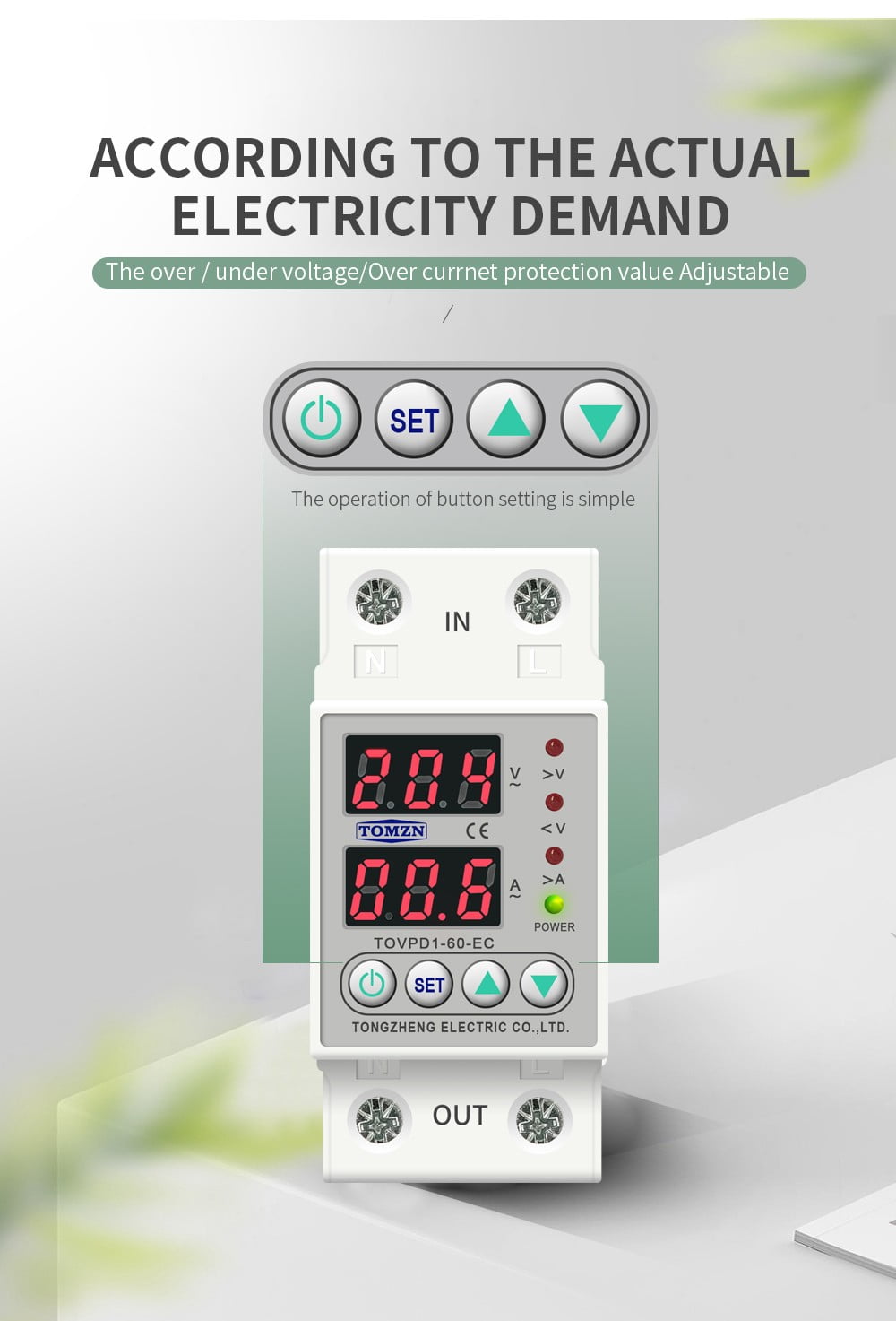Efficient and Reliable Overvoltage Protection Device Suitable for DIN Rails