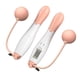 thumbnail image 5 of Cuerda de saltar inalámbrica para bajar de peso con contador digital para fitness. rosa blanco, 5 of 7