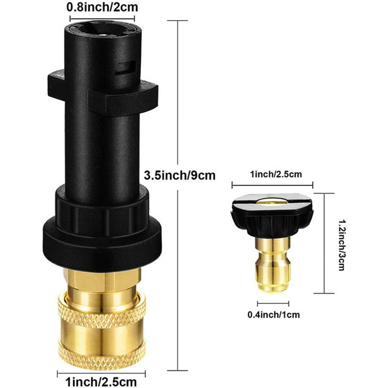 Adaptateur de connecteur de Joint d'extension de tuyau, accessoires pour  Karcher k-series K2 K3 K4 K5 K6, tuyau de nettoyage d'eau à haute pression  / Lavage et entretien de la voiture