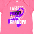thumbnail image 4 of Inktastic I Wear Purple for My Grandpa Pancreatic Cancer Awareness Boys or Girls Baby Bodysuit, 4 of 5