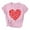QRJ1-Valentine's Day-Pink, variant on VKOYWKM Love Heart T Shirts Women Valentines Day Shirts Love Graphic Tees Short Sleeve Casual Crew Neck Holiday Tops Romantic Valentines Day Gifts Shirt