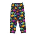 thumbnail image 4 of Balery Colorful Dinosaur print Women's Pajama Pants,Ultra Lightweight Pjs,Lounge Pant-Large, 4 of 9