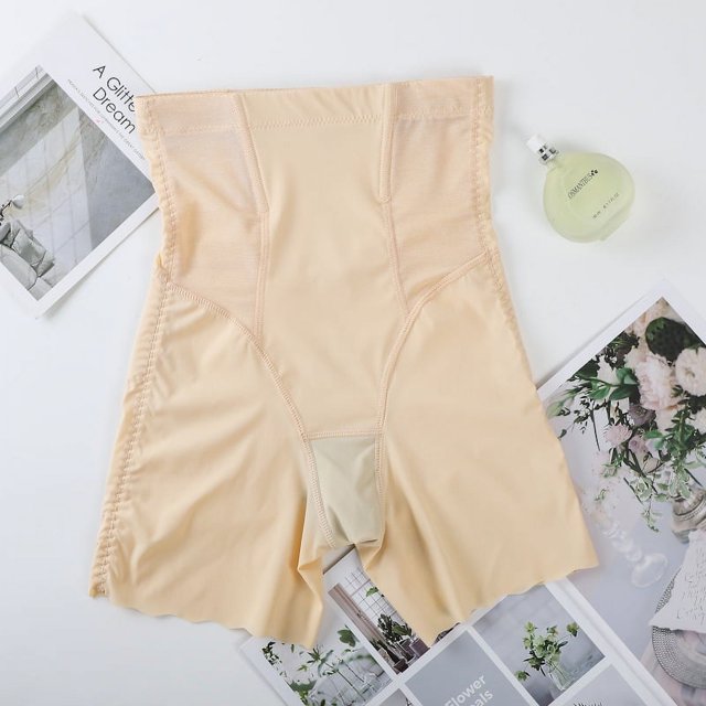 Braguitas abdominales tipo bóxer para mujer, pantalones tipo túnica de cintura alta, pantalones abdominales ajustados para posparto, pantalones moldeadores finos sin marcas