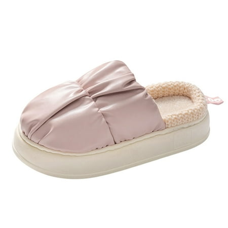 

Simplicity Bedroom Cotton Slippers Couple Women S Winter Indoor Home Thick Bottom Non Slip Waterproof Warm Cotton Slippers